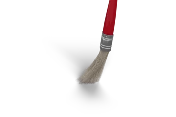 Poster Computer generated image of red paintbrush © vectorfusionart