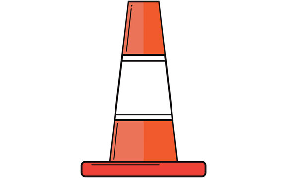 Digital image of traffic cone