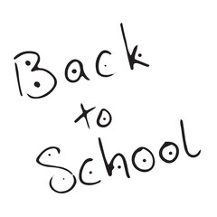 Digital image of back to school text