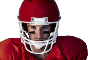 Portrait of a serious rugby player