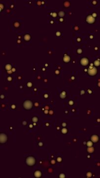 Animation of yellow dots moving on black background
