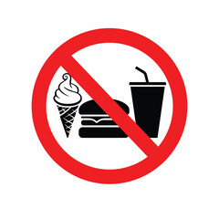 no food or drinks allowed sign