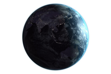 Computer graphic image of planet earth