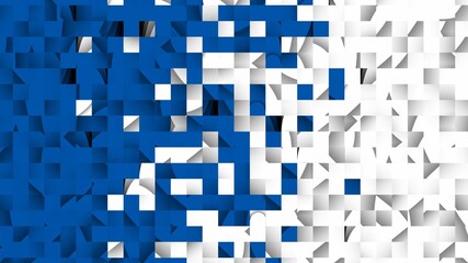 Wallpaper of shuffled frames in two colors