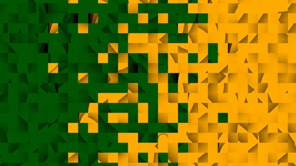 Wallpaper of shuffled frames in two colors