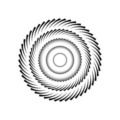 Circular Rotation Design Element. Abstract Circle Icon.