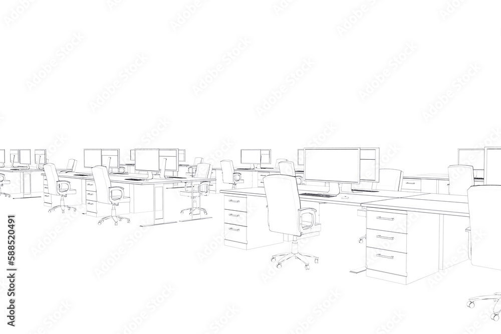 Poster draw of an open space