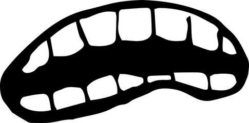 Digital image of toothy smile