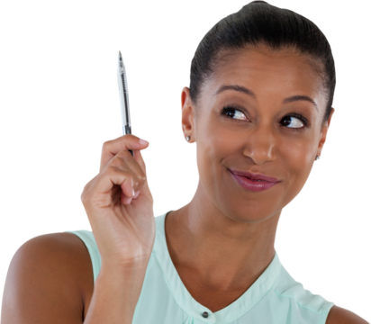 Businesswoman looking sideways