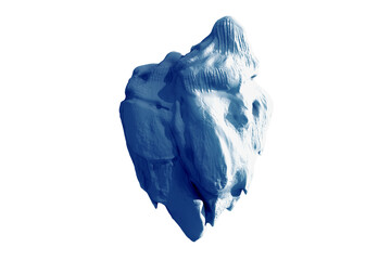 Obraz premium Rock formation against white background