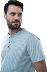 Fototapeta premium Close up of man looking away