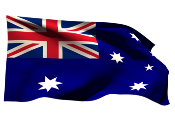 Digitally generated australia national flag