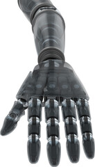 Gray robotic hand