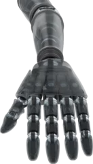 Stoff pro Meter Gray robotic hand © vectorfusionart