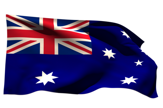 Digitally generated australia national flag