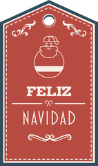 Banner saying feliz navidad