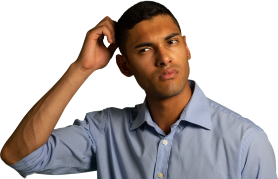 Confused man