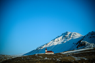 landscape in winter Iceland