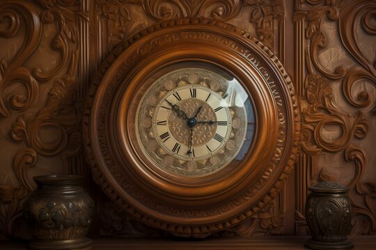 A clock on a wall Generative AI