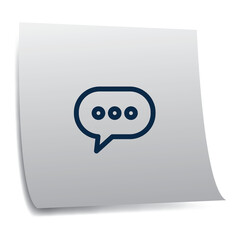 Obraz premium Digitally generated image of paper with message icon