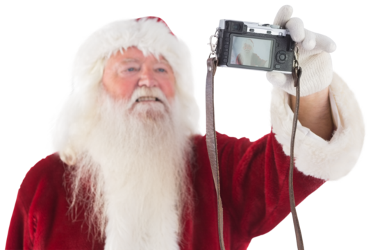 Santa Claus makes a selfie - Powered by Adobe