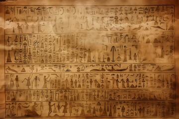 Fototapeta premium A wall with drawings on it Generative AI