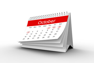 Markings on October month