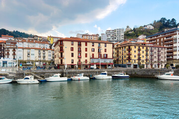 Beautiful old town Ondarroa in Basque country, Spain. High quality photography
