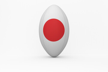 Japanese flag rugby ball