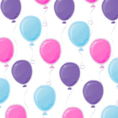 seamless background with balloons