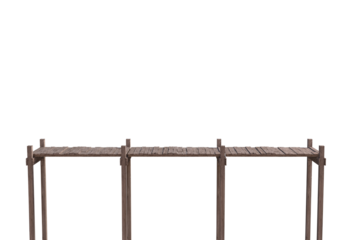 Composite image of wooden pier