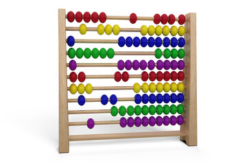 Digital composite image of abacus