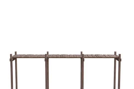 Fototapeta Composite image of wooden pier