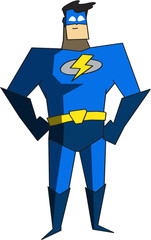 Vector of blue flash