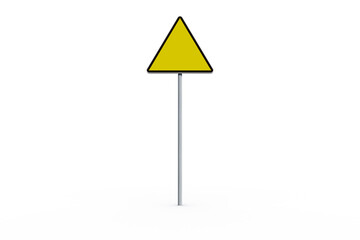 Triangle road sign