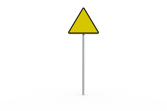 Triangle road sign