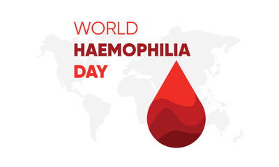 haemophilia awareness, world hemophilia day, world haemophilia day celebrated vector