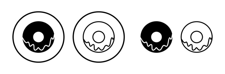 Donut icon vector. doughnut icon. donut logo