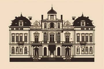A city with a body of water in front of it Generative AI