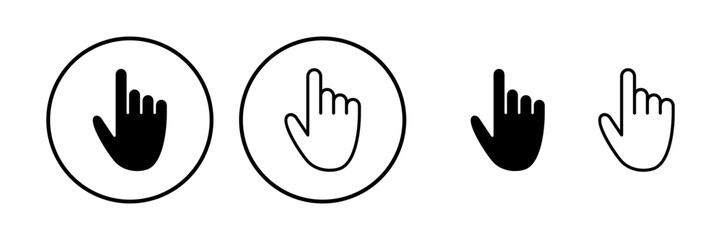 Hand icon vector. hand symbols. palm
