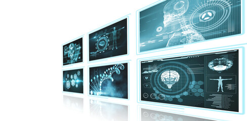 Composite image of different interface