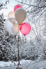 balloon in the snow
