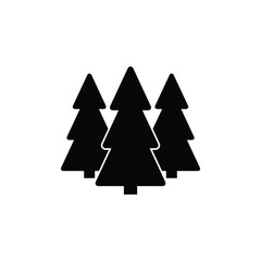 Fototapeta premium trees icon christmas tree forest sign