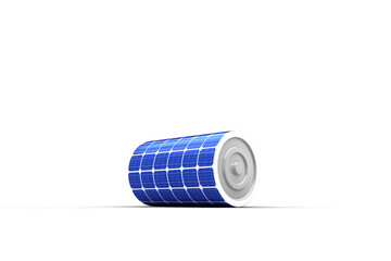 3d illustration of solar battery