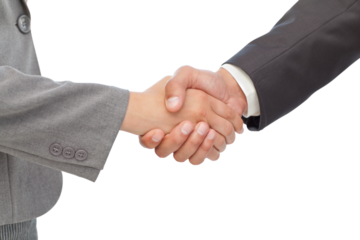 Handshake between two business people