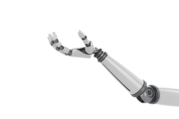 Cropped image of robotic hand