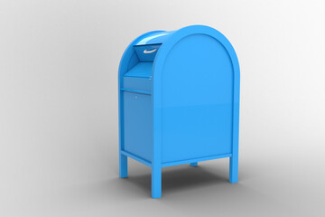 Blue post box