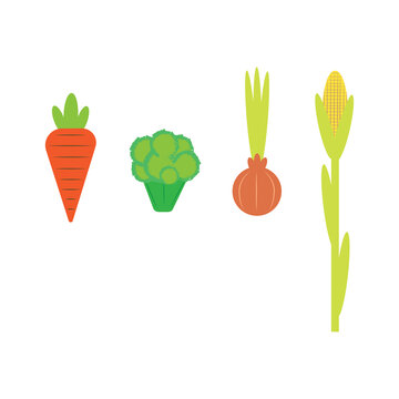 Digitally generated image of vegetables