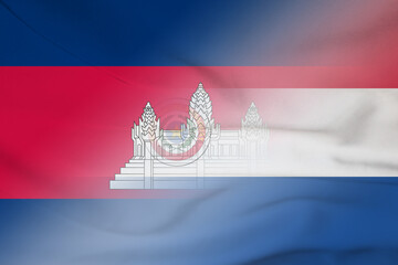 Cambodia and Paraguay official flag transborder negotiation PRY BTN
