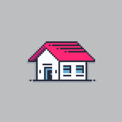 Pixel art illustration home. Pixelated house. house or home icon pixelated
for the pixel art game and icon for website and video game. old school retro.